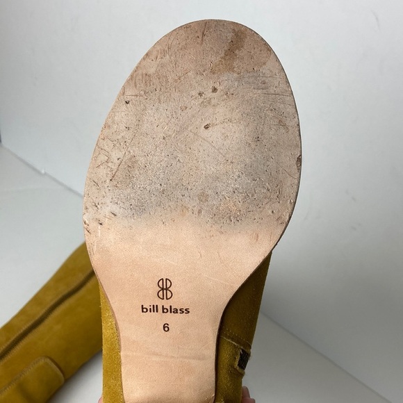 Anthropologie Bill Blass Becket Suede Leather Knee High Boots Sz 6 Hippie Office - Picture 10 of 16